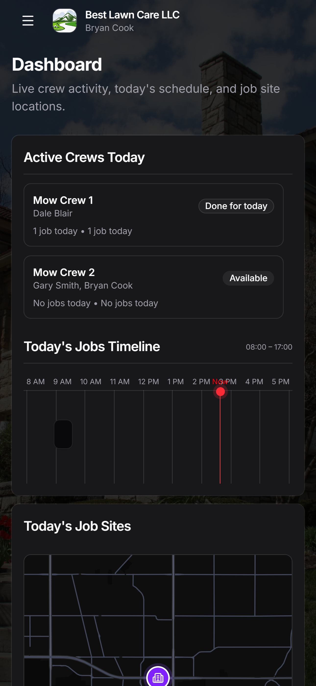 ServicePortal routes on mobile